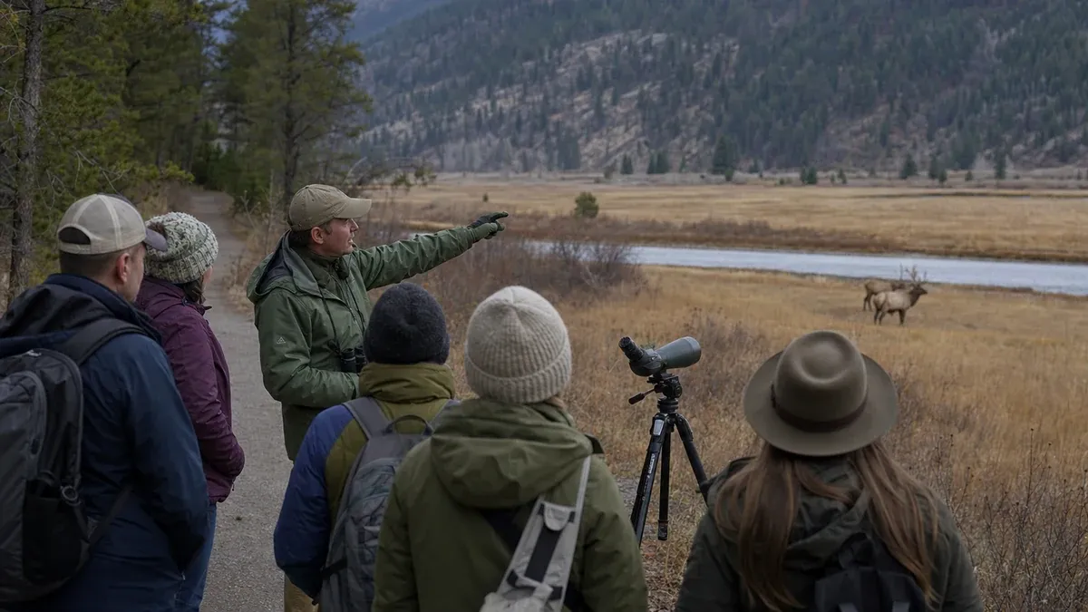 Guided Tours wildlife guide illustration