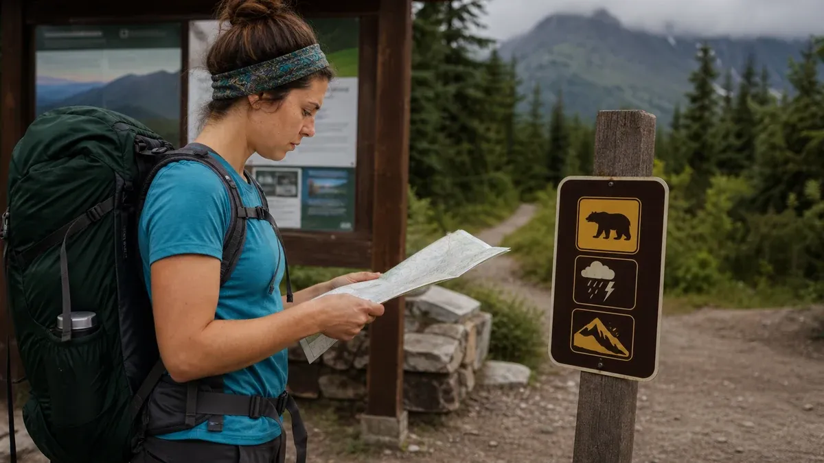 Safety Tips wildlife guide illustration