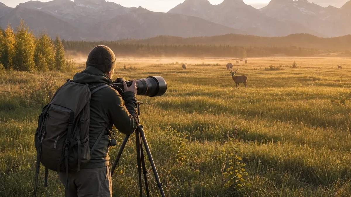 Wildlife Photography illustrated wildlife habitat scene